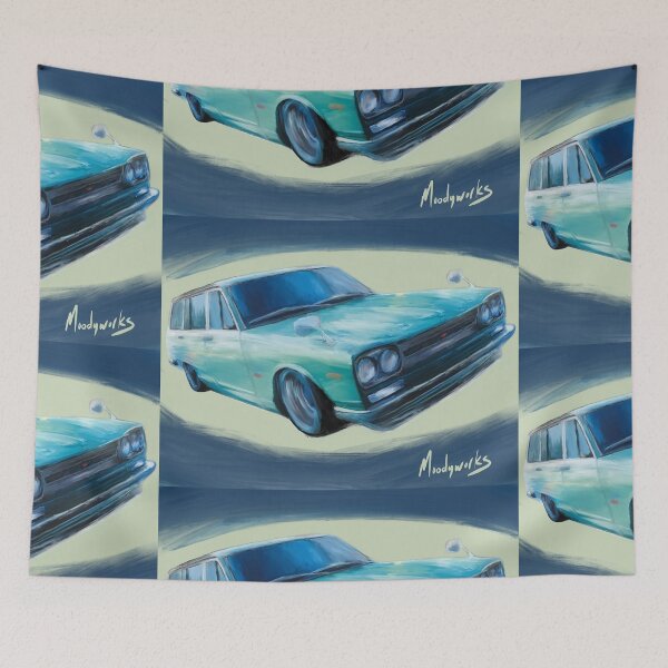 Item preview, Nissan Skyline Van / Wagon JDM Oil Painting designed and sold by Moodyworks.