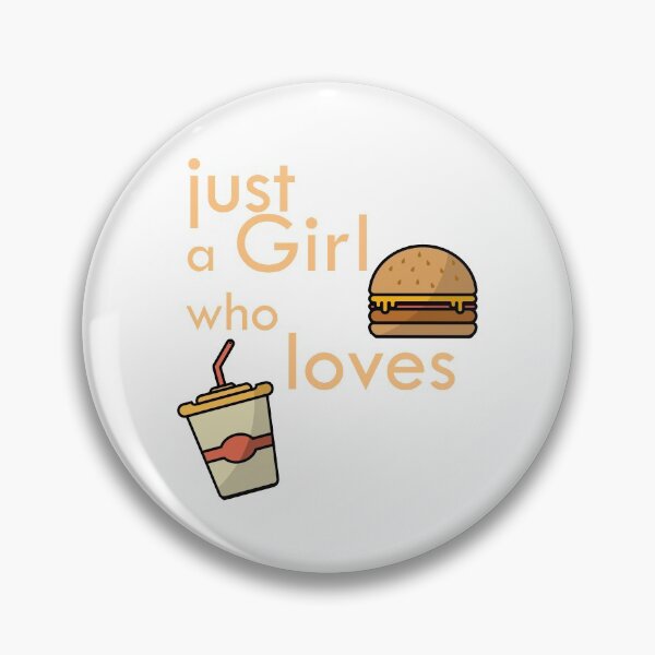 Item preview, Just a Girl who Loves Burger and Coffee  designed and sold by madushansahan.