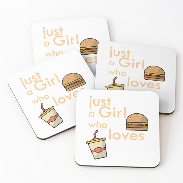 Item preview, Just a Girl who Loves Burger and Coffee  designed and sold by madushansahan.
