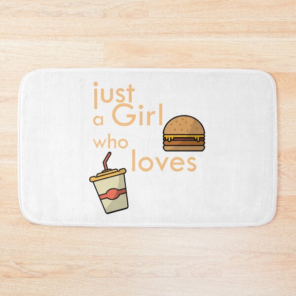 Item preview, Just a Girl who Loves Burger and Coffee  designed and sold by madushansahan.