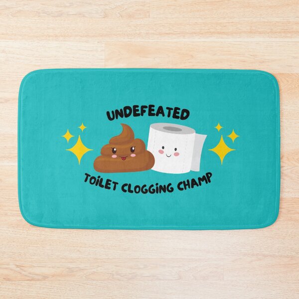 Item preview, Undeafeated Toilet Clogging Champ Blue - Dad gifts, Kids gifts, Funny bathroom humor  designed and sold by Teetee94.