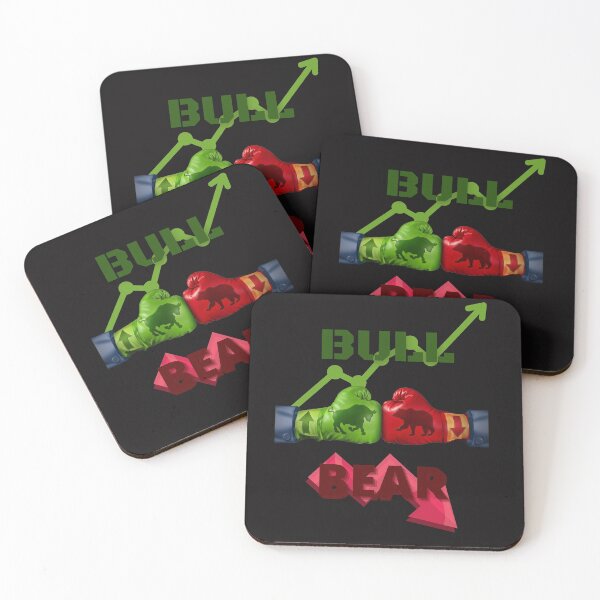 Item preview, Stock Market Bull And Bear Green And Red designed and sold by CyberVinnie.