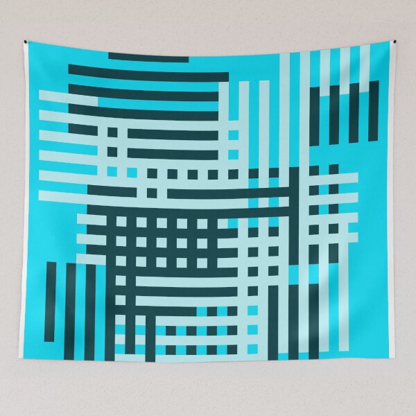 Item preview, Aqua Stripes designed and sold by Guerillafashion.