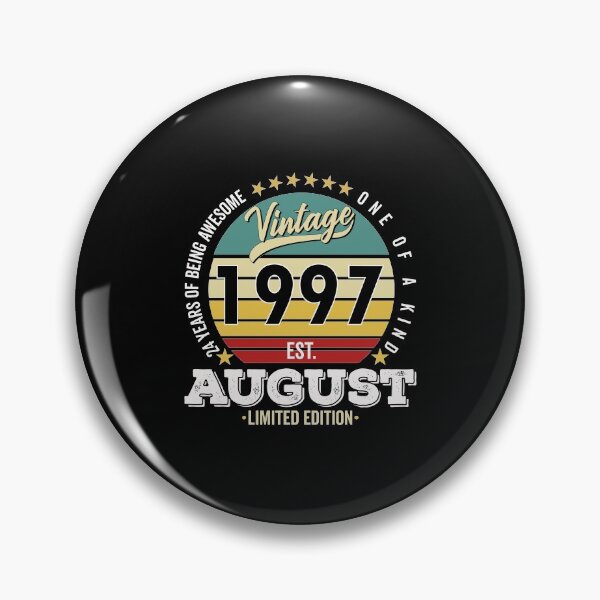 Item preview, 24 Years Of Being Awesome - One Of A Kind Limited Edition - 1997 Vintage 24s Retro, Classic, Cool, August Birthday.  designed and sold by ALITOPRINCE.