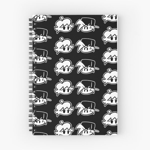 Item preview, Friday Night Funkin - BF and GF icons (Black and White) designed and sold by CDEpic.