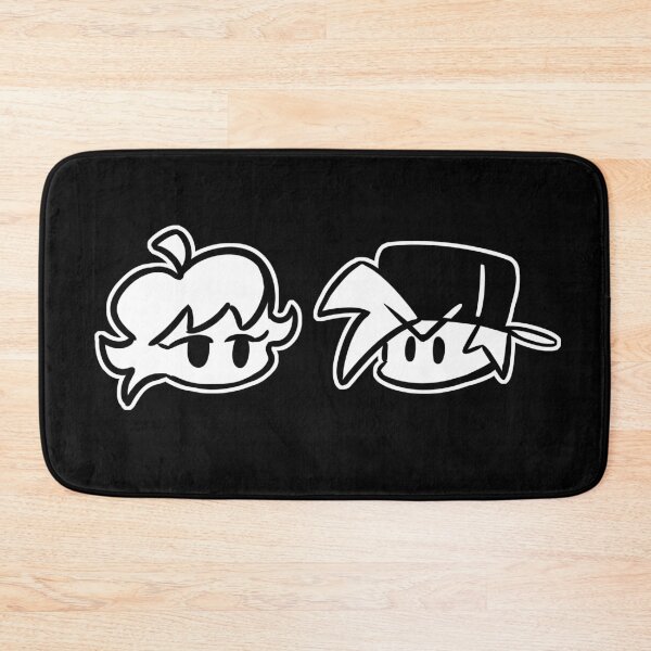 Item preview, Friday Night Funkin - BF and GF icons (Black and White) designed and sold by CDEpic.