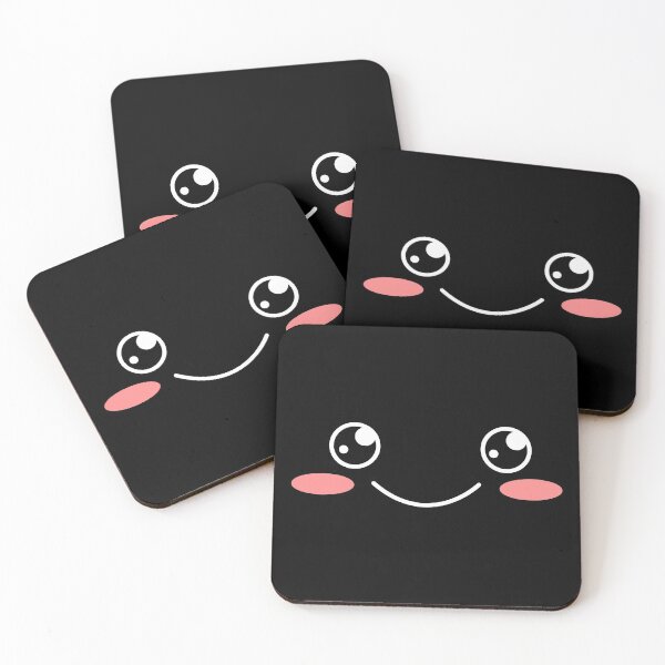 Item preview, Cute Kawaii Smiley Face - Japanese Style Face Emoji - Black & White designed and sold by SnazzyStyles.
