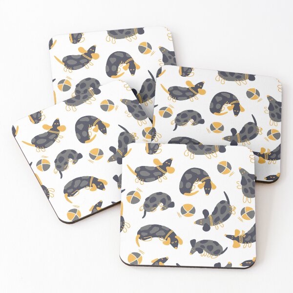 Item preview, Dachshunds and balls Pattern, Dachshunds and balls Seamless Pattern, Dachshund designed and sold by graphic-genie.