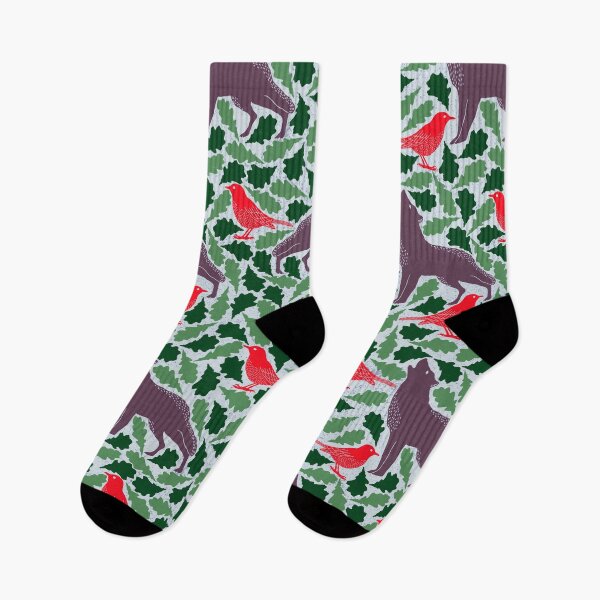Item preview, Foxes and birds Pattern design for apparel and beddings designed and sold by Sunnyhova.