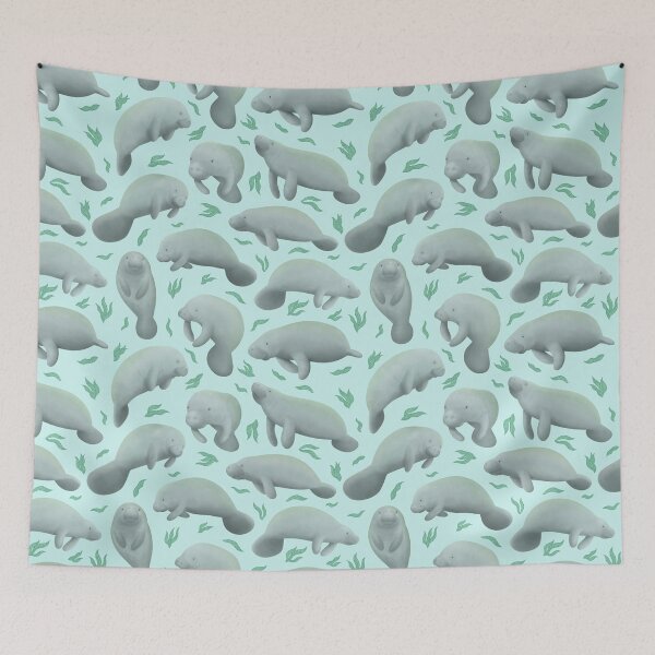 Item preview, manatees (blue) designed and sold by tandemsy.