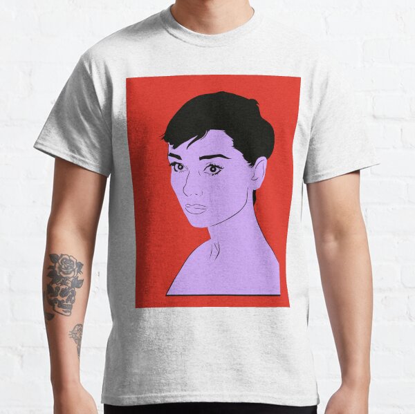 Audrey Hepburn, Cut paper on board, 15 x 20, 2013 Classic T-Shirt