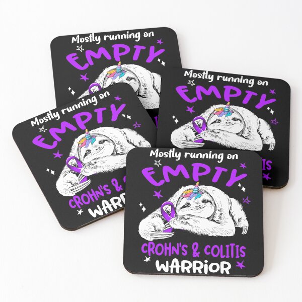 Item preview, Mostly running on Empty Crohn's & Colitis Warrior designed and sold by ElizabethS809.