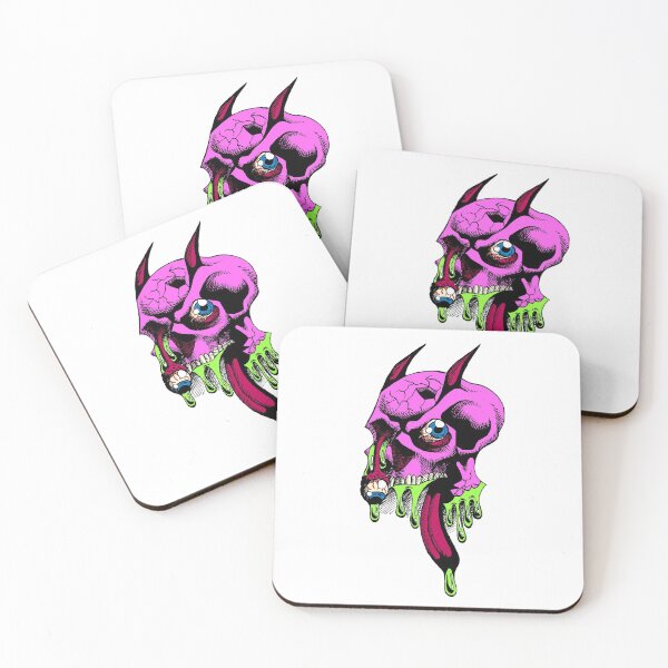 Item preview, Cartoon Neon Zombie Skull designed and sold by HeckaChill.