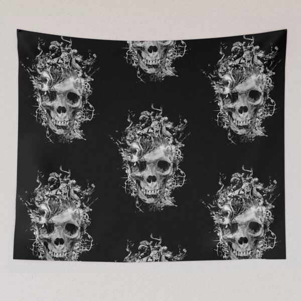 Item preview, Skull falling into the abyss. Falling in to hell designed and sold by slashrose4ever.