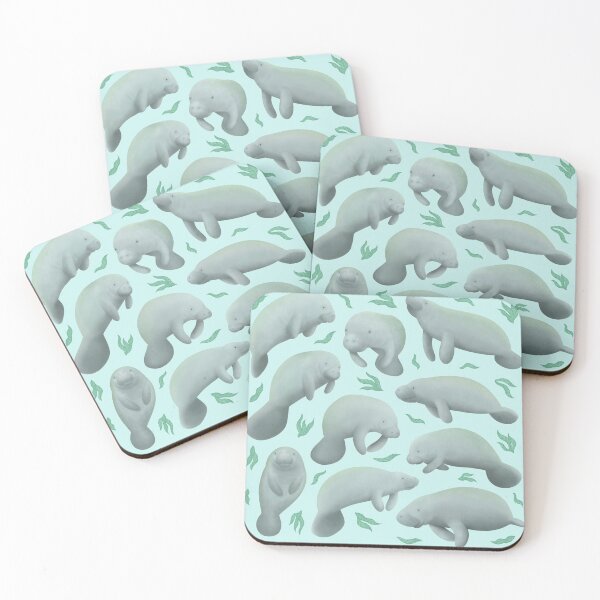 Item preview, manatees (blue) designed and sold by tandemsy.
