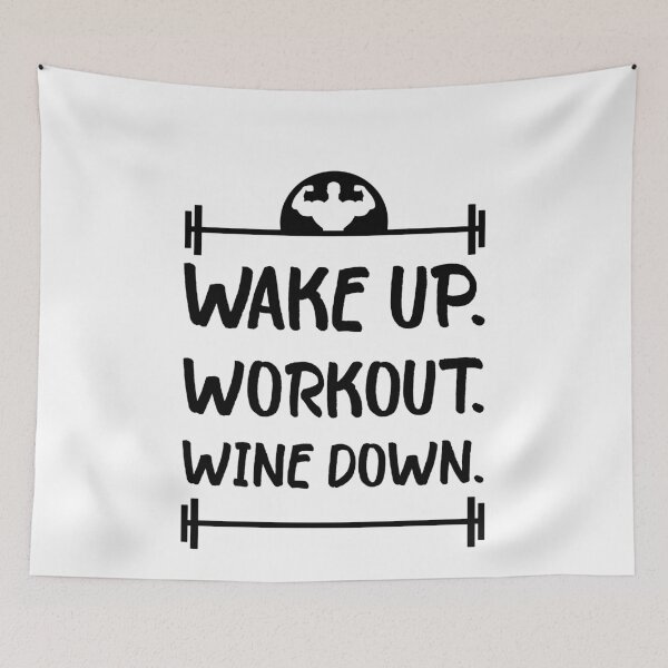 Item preview, Wake Up Workout Wine Down t-shirt | Funny Gym Tee | Gym Shirt | Lifting | Wake Up.| Workout. | Women's Workout Top | Funny Fitness designed and sold by Shop-collection.