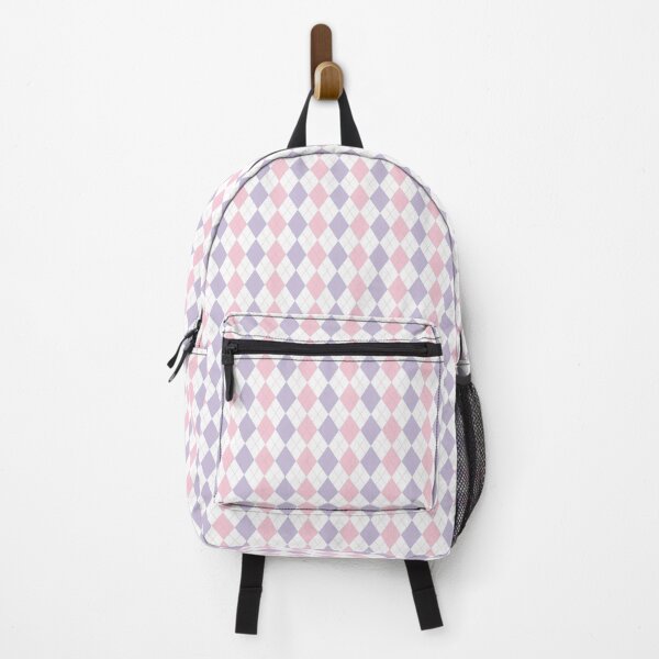 Item preview, Background illustration of rhombic pattern in pink and purple combination. Argyle check style. designed and sold by Tuesday-Project.