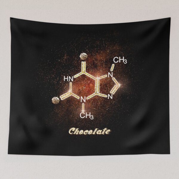 Item preview, Constellation Chocolate Molecule - Theobromine - Formula Chemical Galaxy designed and sold by Jolly-Yosei.