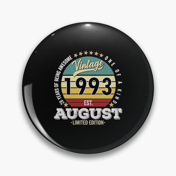 Item preview, 28 Years Of Being Awesome - One Of A Kind Limited Edition - 1993 Vintage 28s Retro, Classic, Cool, August Birthday.  designed and sold by ALITOPRINCE.