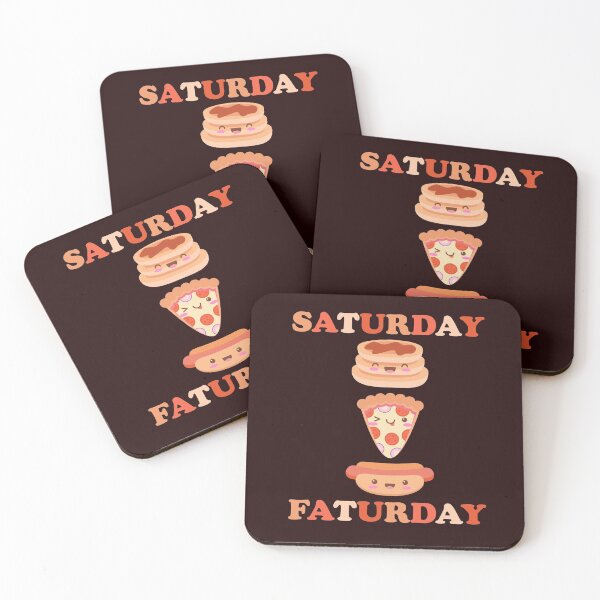 Item preview, Saturday Faturday Funny Cheat Day Foodie Kawaii Food Humor designed and sold by gkao.