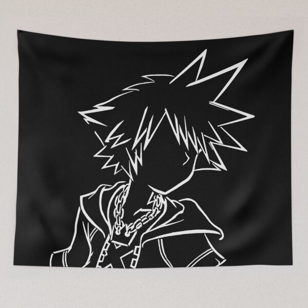 Item preview, Sora bust lineart white designed and sold by picapickup.