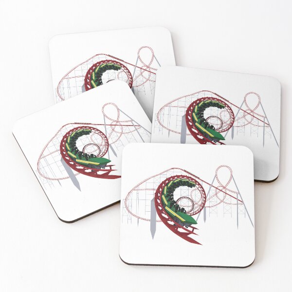 Item preview, Viper at Magic Mountain Coaster Design designed and sold by CoasterMerch.