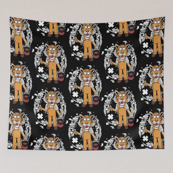 Item preview, Tiger Painter Illustration  designed and sold by SariahSteng.