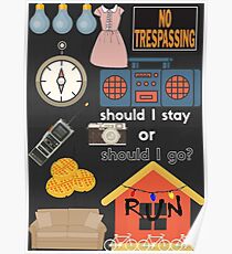 Póster Cartel minimalista de Stranger Things