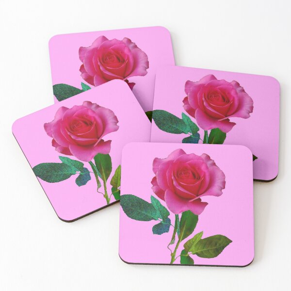 Item preview, CERISE PINK ROSE ON  ROSE COLOR  ART designed and sold by sharlesart.