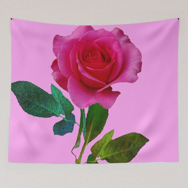 Item preview, CERISE PINK ROSE ON  ROSE COLOR  ART designed and sold by sharlesart.