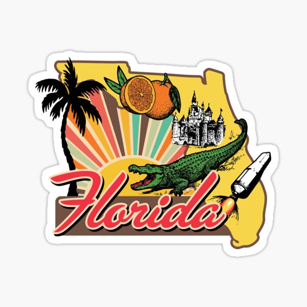 Item preview, State of Florida retro tourism design designed and sold by Adam Icenogle.