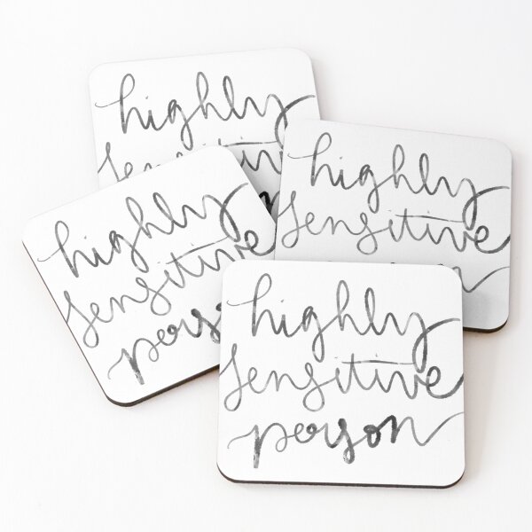 Item preview, highly sensitive person - black designed and sold by girlwithlatte.