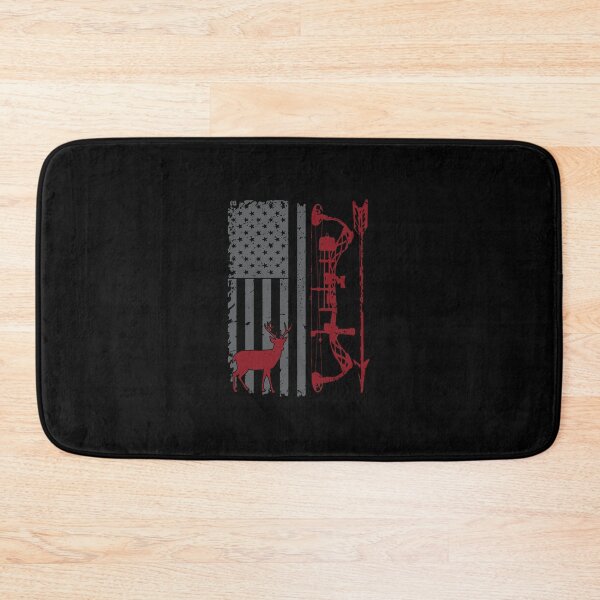 Item preview, Bow Hunter American Flag Buckwear Buck Silhouette Hunt Art designed and sold by derekvella.