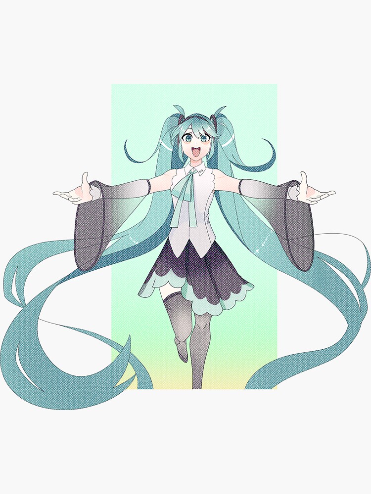 Chibi Miku Hatsune Stickers -  Norway