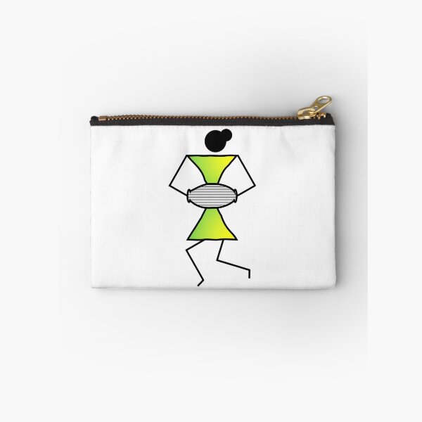 Item preview, Cute Colorful Tribal Warli Art Musicians Playing Dholak designed and sold by Digital Lama Creations.