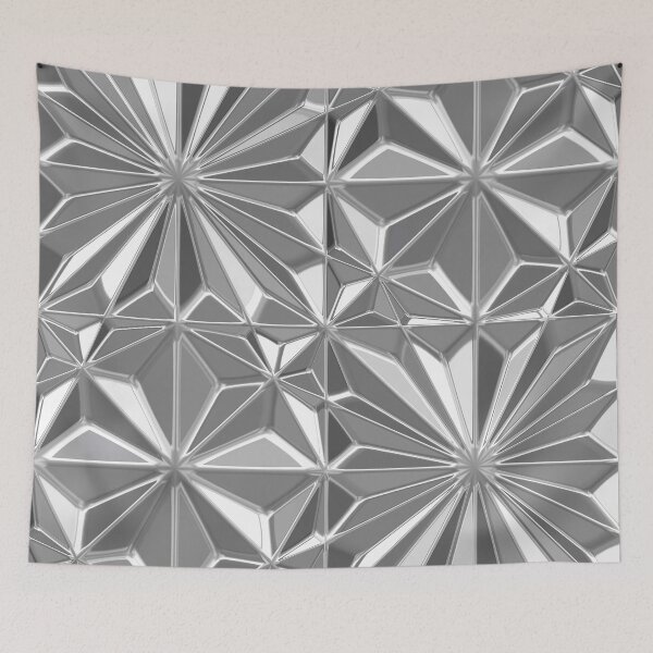 Item preview, Art Deco Silver-Colored Exquisite Four-Quadrant Pattern designed and sold by DEC02.