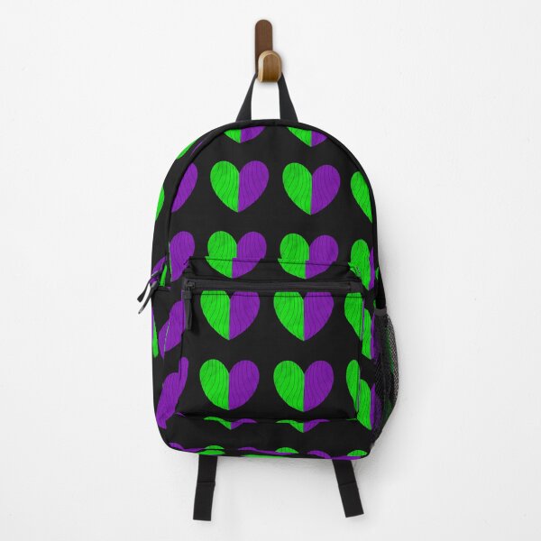 Item preview, Green & Purple Balloon Split Mandala Heart designed and sold by rainestore.