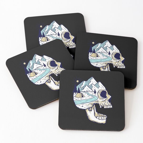 Item preview, Scary Skull Nature Illustration  designed and sold by SariahSteng.