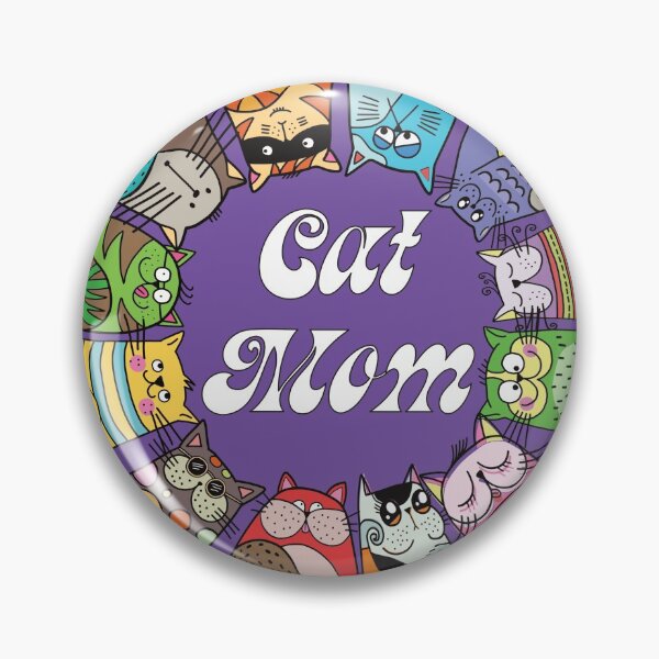 Item preview, Cute Cat Mom Whimsical Cat Purple  designed and sold by squalkerTee.