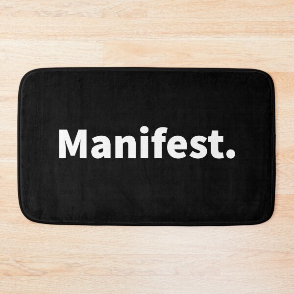 Item preview, Manifest themed bold text design on a T-shirt, sticker and  pin button - Manifest. designed and sold by PlainCrankyT.