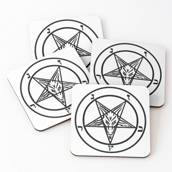 Item preview, Baphomet Goat Head Inverted Pentagram Occult Satanic Logo Baphomet Occult Black Sigil designed and sold by Reign Of Darkness.