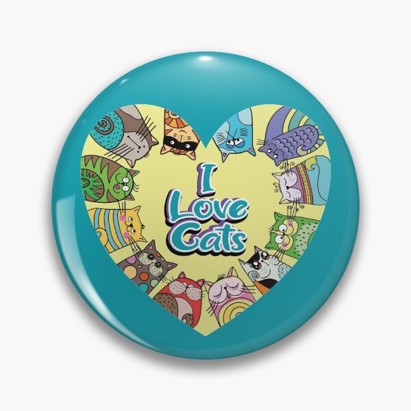 Item preview, I Love Cats Cute Whimsical Cat Heart designed and sold by squalkerTee.