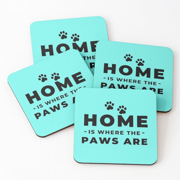 Item preview, home is where the paws are cat lover dog lover designed and sold by Hey-Nice-Shirt.