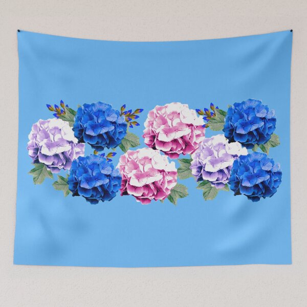 Item preview, Blue pink Hydrangea flower designed and sold by SueKnox.
