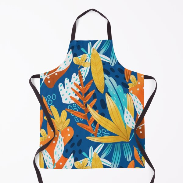 Item preview, Bright Colorful Tropical Garden - Blue Background designed and sold by pugmom4.