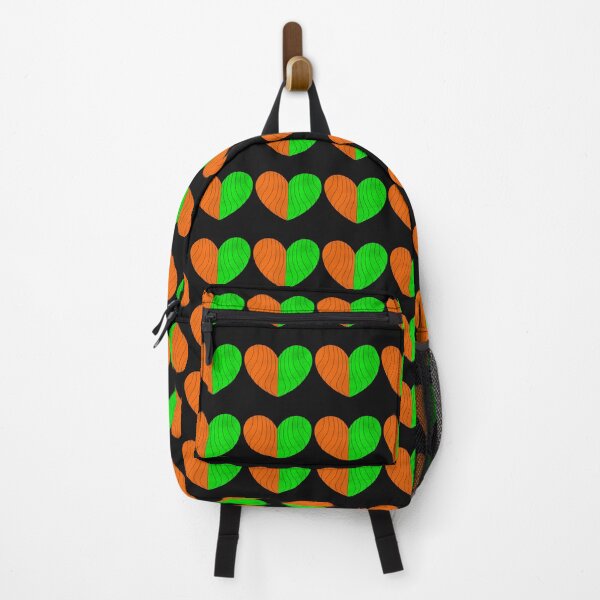 Item preview, Orange & Green Balloon Mandala Split Heart designed and sold by rainestore.