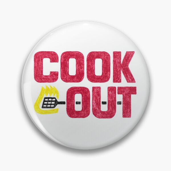 Item preview, Cookout - Vintage Chalk Texture - Red & Black designed and sold by sticker-stacker.