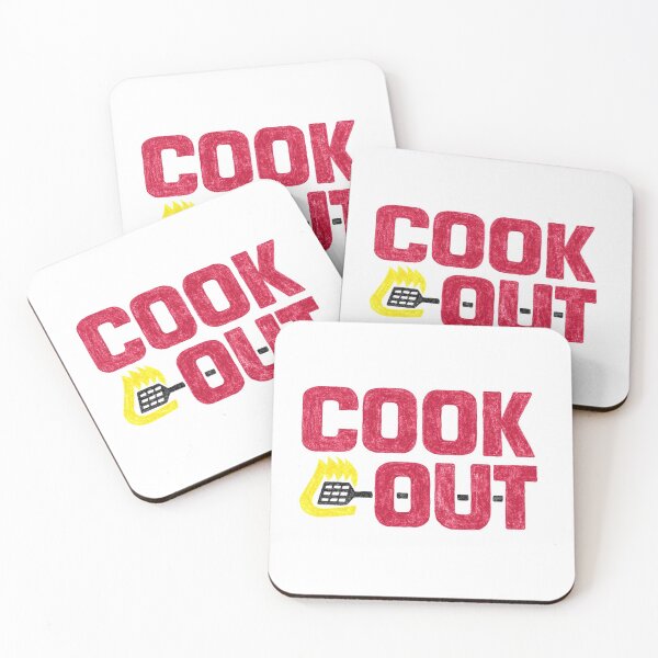Item preview, Cookout - Vintage Chalk Texture - Red & Black designed and sold by sticker-stacker.