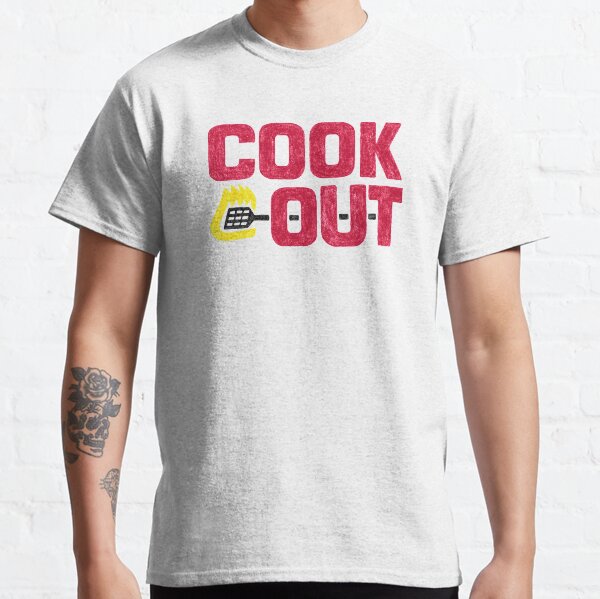 Cookout - Vintage Chalk Texture - Red & Black Classic T-Shirt