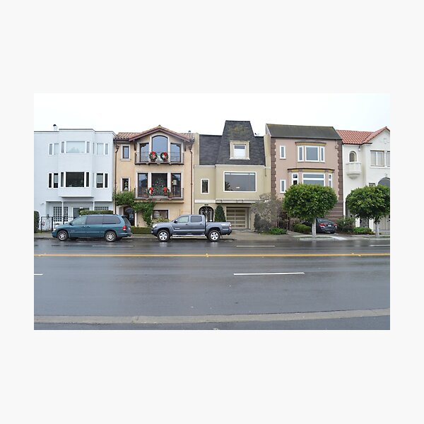 homes in San Fran Photographic Print